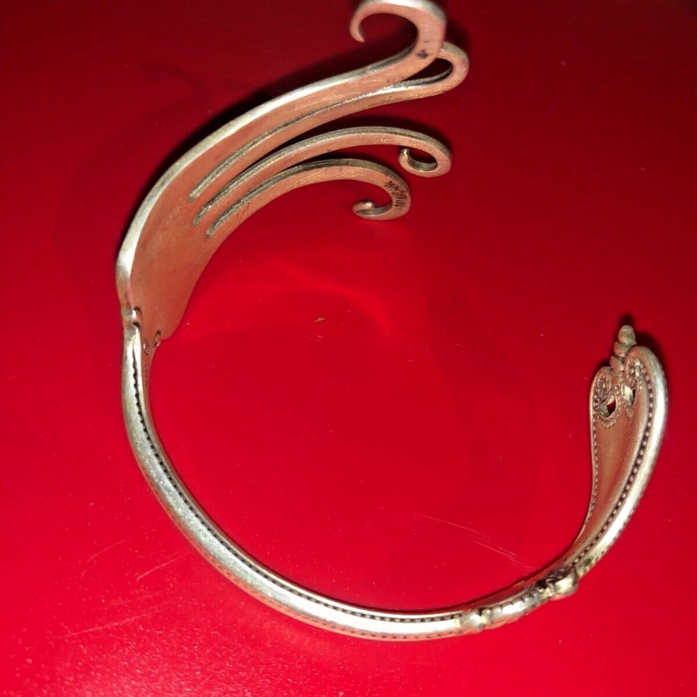 Sterling Silver Towle bracelet fork cuff bangle